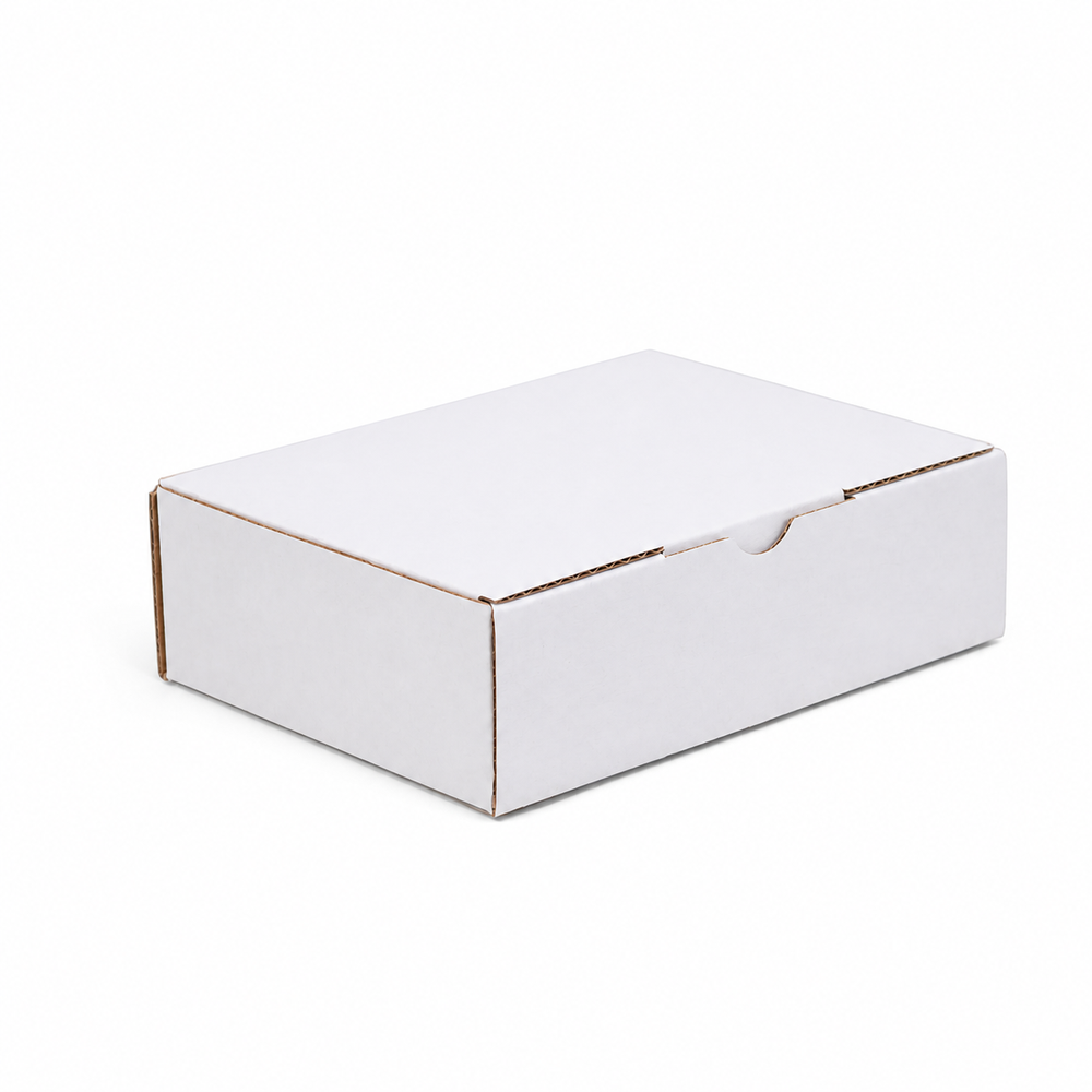 100pcs Mailing Box 125 x 90 x 45mm Diecut White B530 (Cubic 250g)