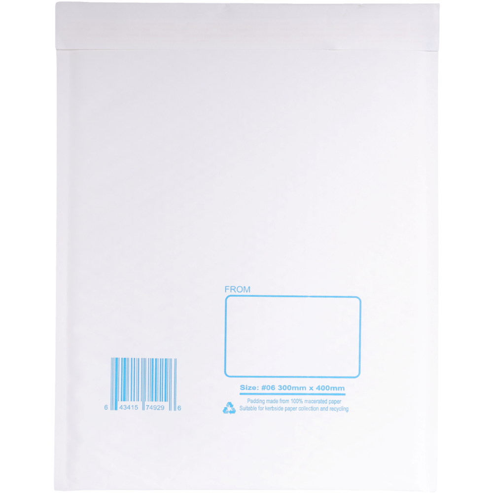 Wholesale BubblePRO Bubble Mailer 06 300 x 400mm White