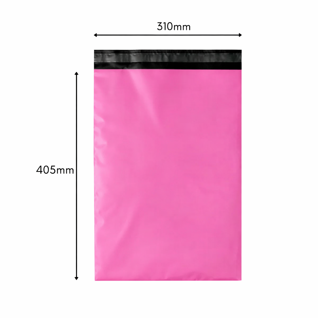 Mailing Satchel 03 310mm x 405mm Poly Mailer Hot Pink