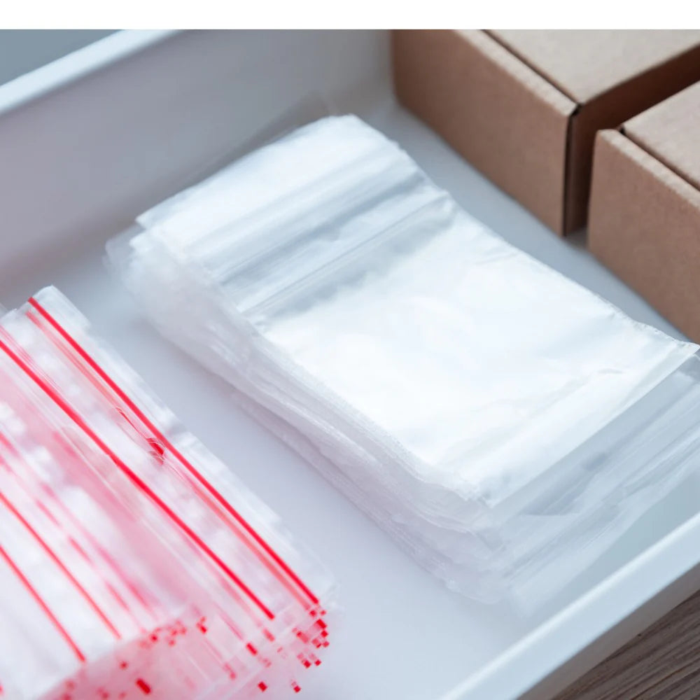 Resealable Zip Lock Bag 100 x 190mm Clear M174