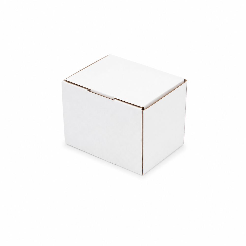 White Die Cut Mailing Box 120 x 120 x 95mm B531 (Cubic 500g)