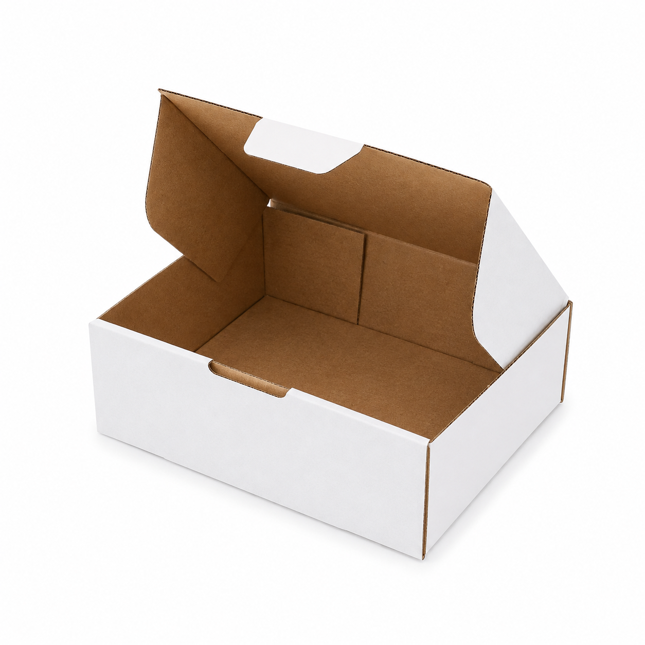 120 x 120 x 50mm Die cut White Mailing Box B533 (Cubic 250g)