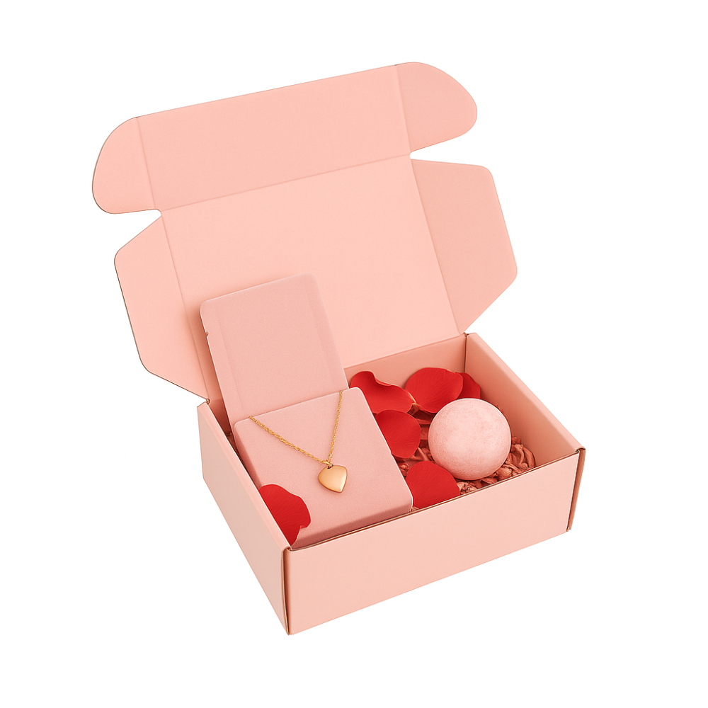 174 x 128 x 53mm Premium Tuck Full Rose Pink Mailing Box B357