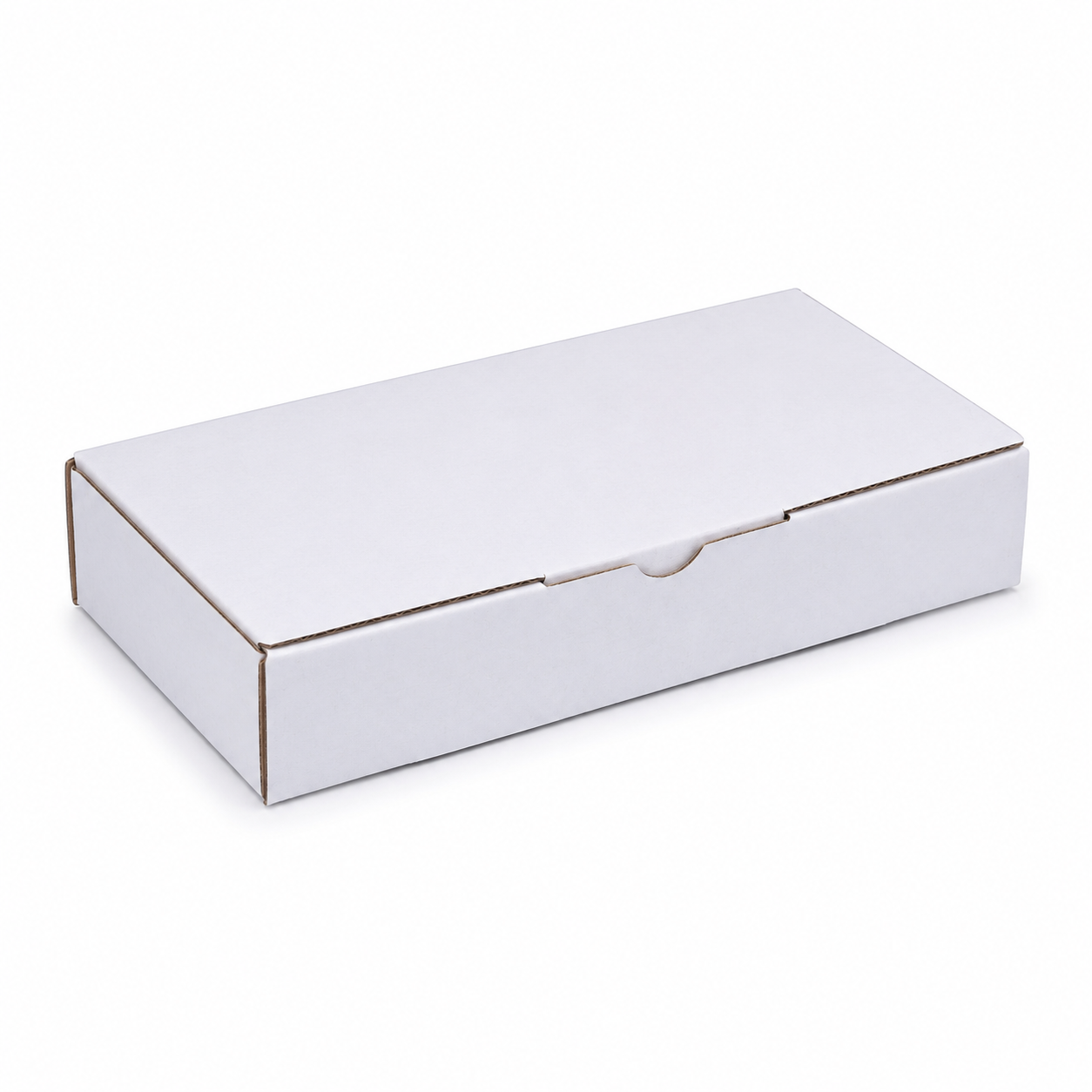180 x 100 x 45mm Die cut White Mailing Box B537 (250g Cubic)