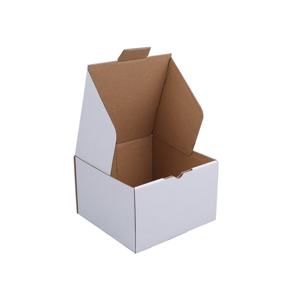 Die cut Mailing Box 140 x 140 x 90mm White B235