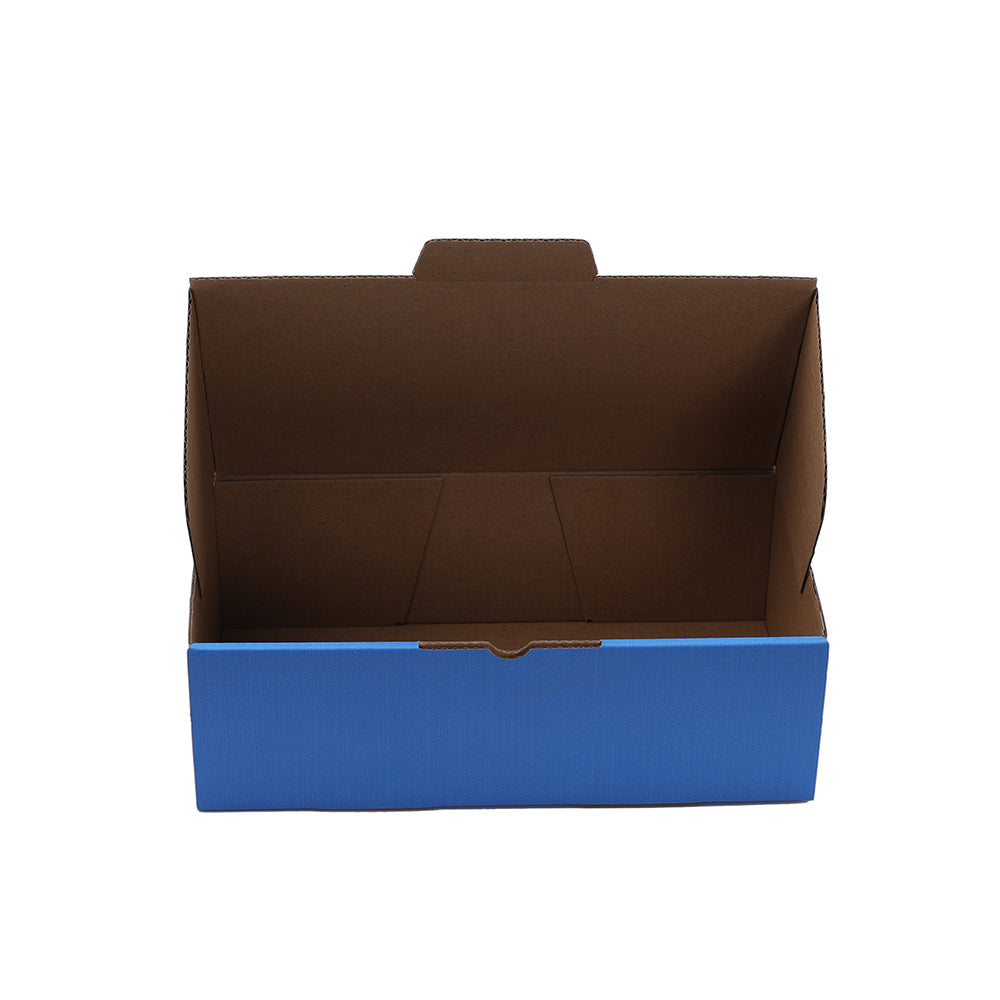 240 x 125 x 75mm Die cut Blue Mailing Box B175