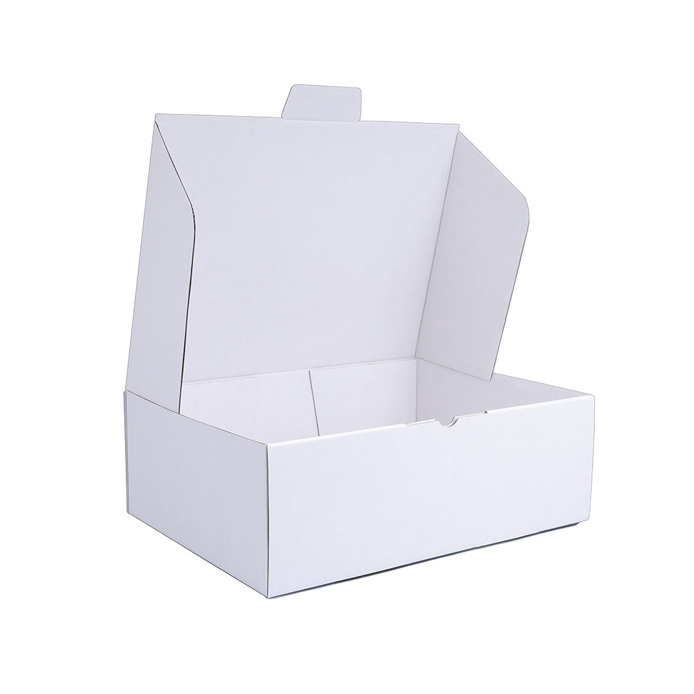 310 x 230 x 105mm A4 Die cut Full White Mailing Box B291