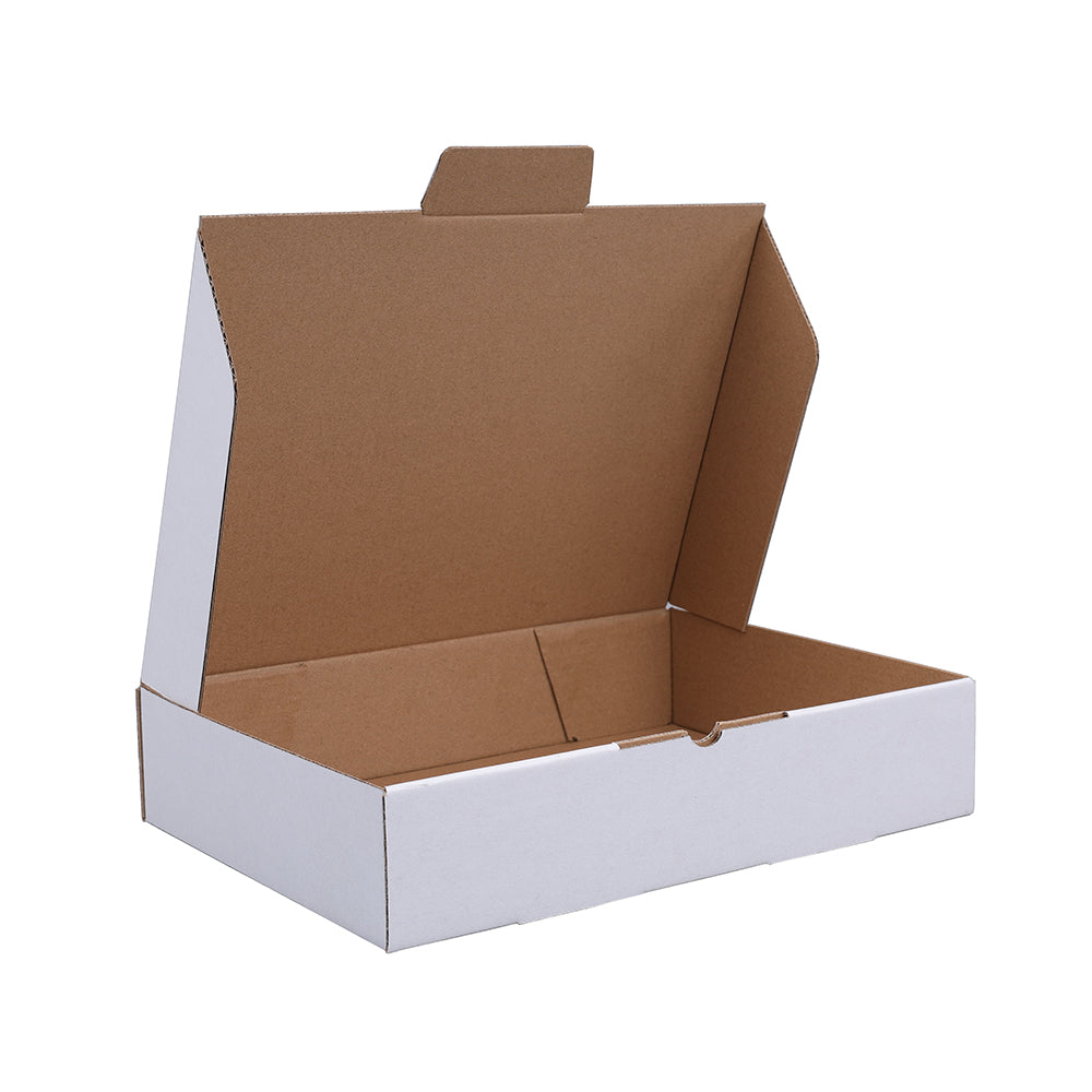 270 x 200 x 55mm Die cut White Mailing Box B108