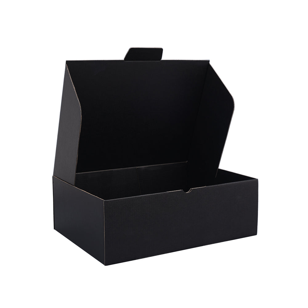 310 x 230 x 105mm A4 Die cut Double Black Mailing Box B237