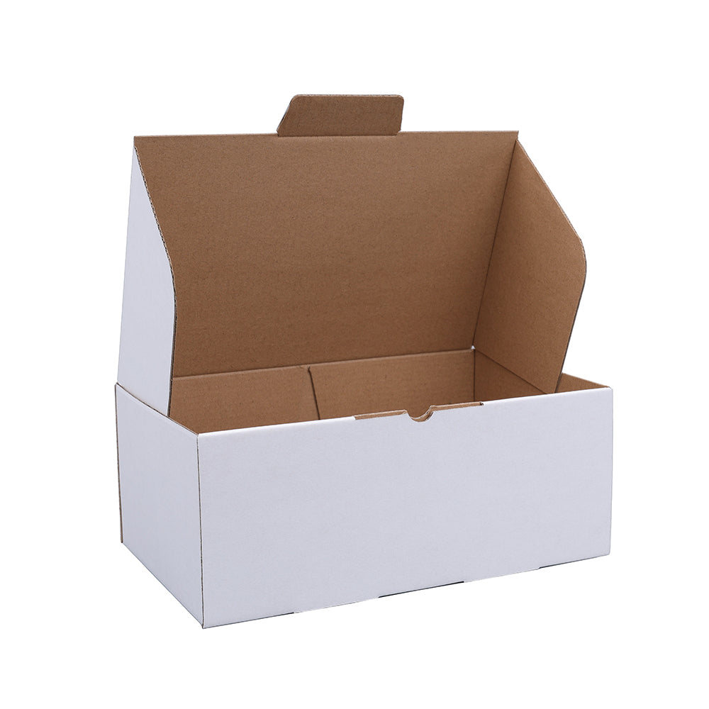 250 x 155 x 100mm Die cut White Mailing Box B105