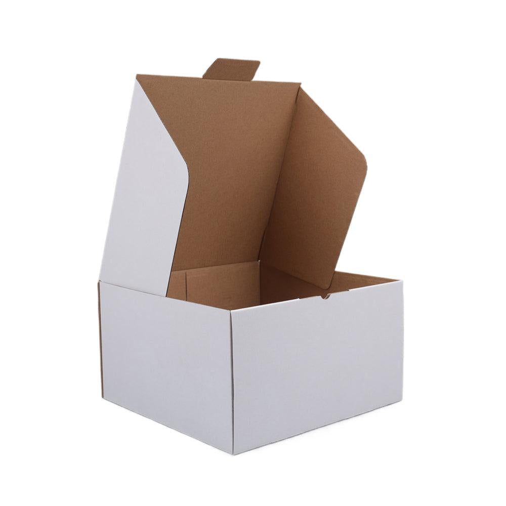 265 x 265 x 150mm Die cut White Mailing Box B128 x50pcs