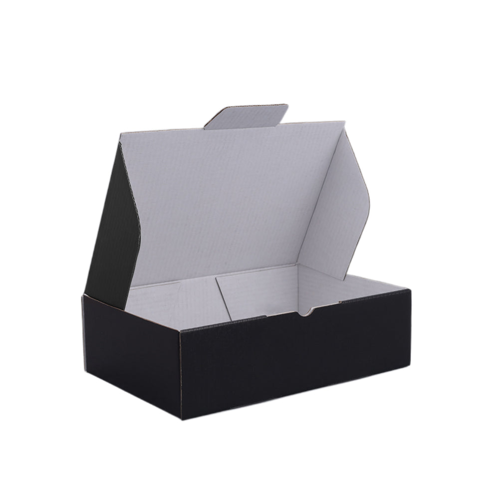 210 x 140 x 60mm Premium Tuck Full Black Mailing Box B216