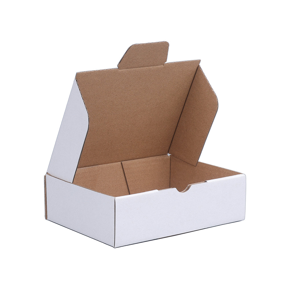 100pcs Mailing Box 128 x 97 x 37mm Diecut White B3
