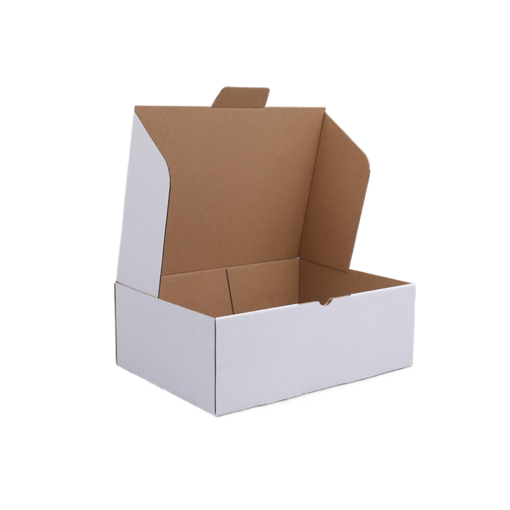 265 x 245 x 100mm Die cut White Mailing Box B99