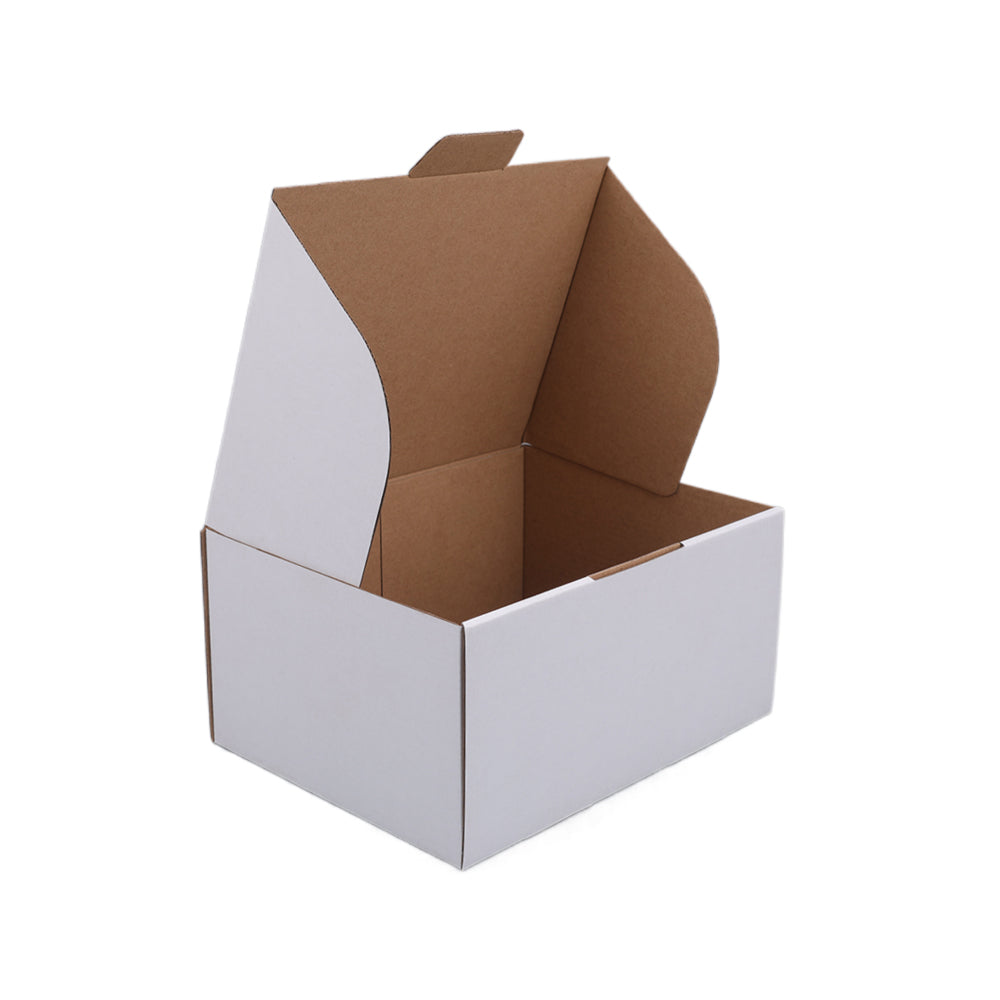 240 x 190 x 120mm Die cut White Mailing Box B275