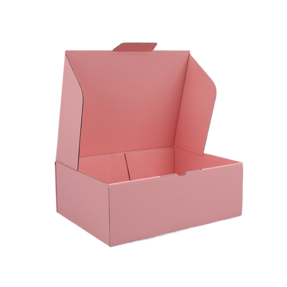 250 x 190 x 90mm Die cut Rose Pink Mailing Box B379