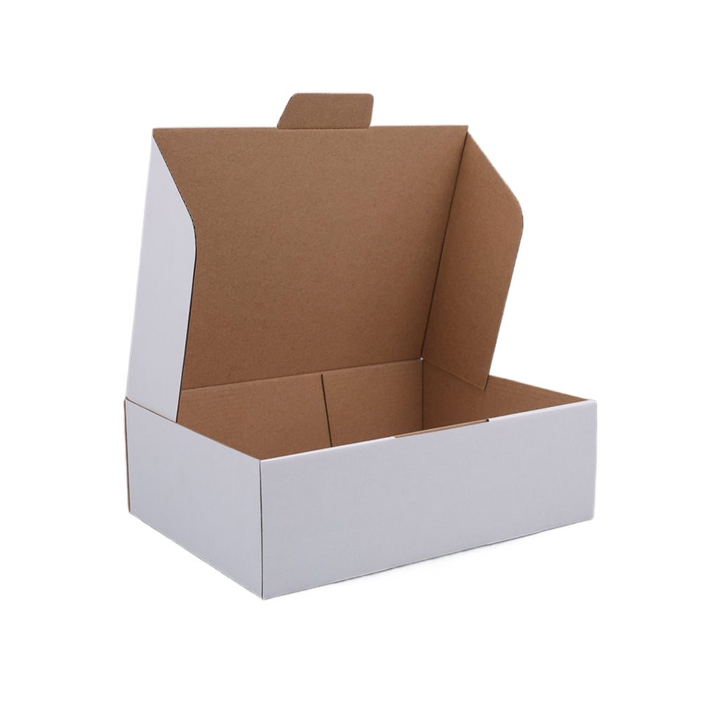 280 x 212 x 90mm Die cut White Mailing Box B253