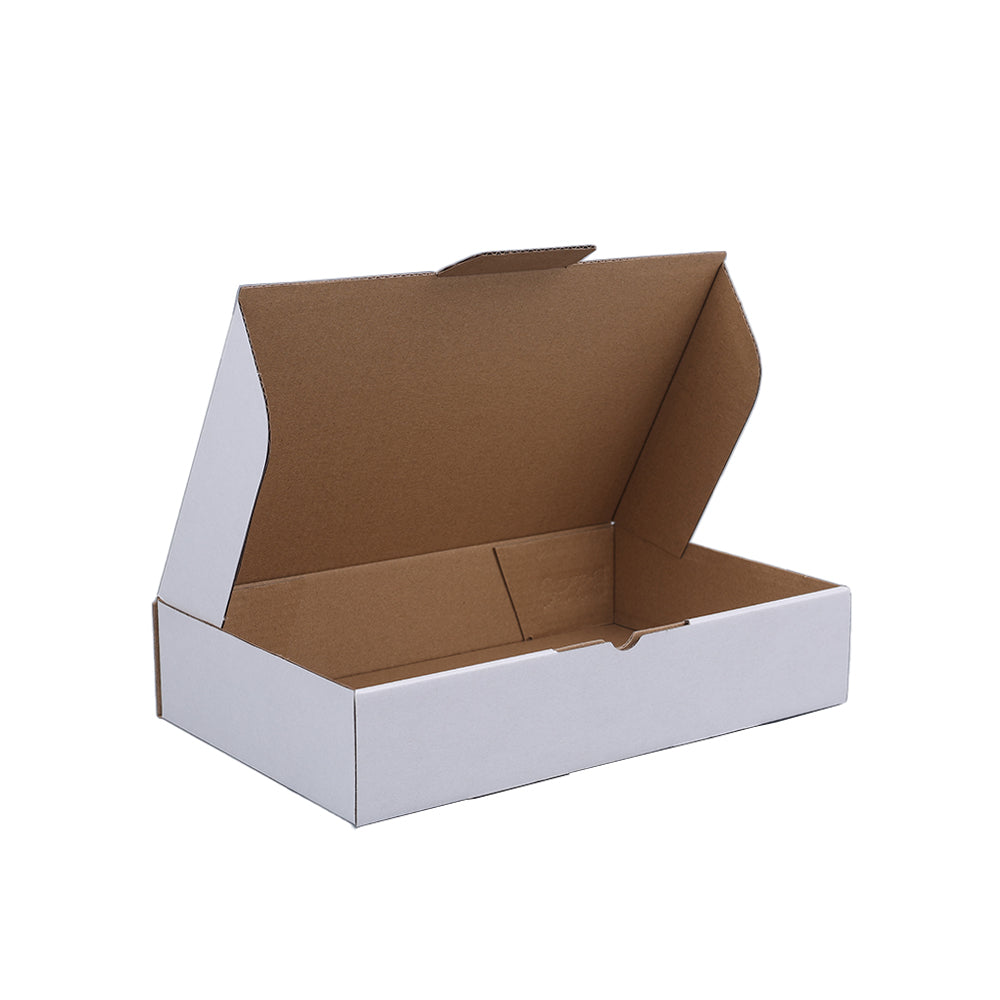 250 x 158 x 50mm Die cut White Mailing Box B226