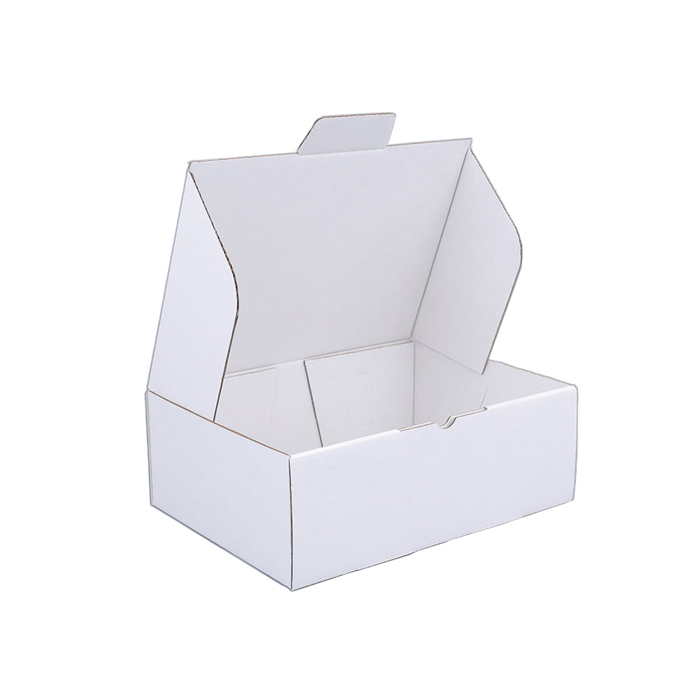 220 x 160 x 77mm A5 Die cut Full White Mailing Box B287