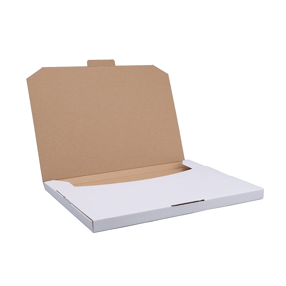 360 x 250 x 20mm B4 Superflat White Mailing Box B102