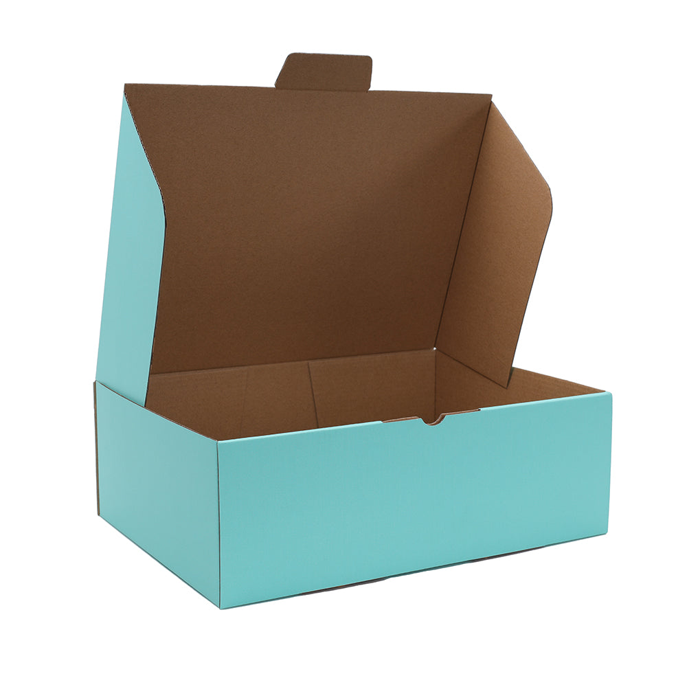 310 x 230 x 105mm A4 Die cut Mint Blue Mailing Box B325