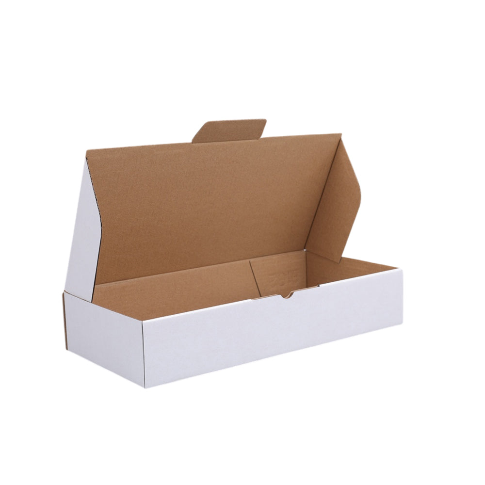 295 x 145 x 55mm Die cut White Mailing Box B182