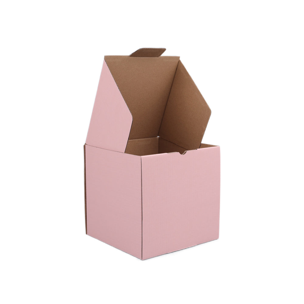 150 x 150 x 150mm Die Cut Rose Pink Mailing Box B327