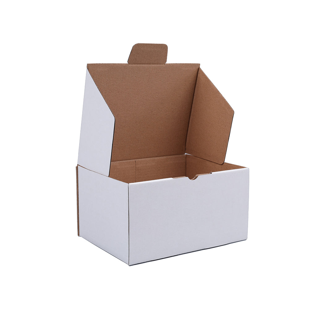176 x 135 x 95mm Die cut White Mailing Box B117