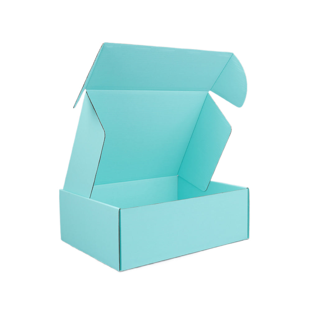 310 x 230 x 105mm A4 Premium Tuck Full Mint Blue Mailing Box B311