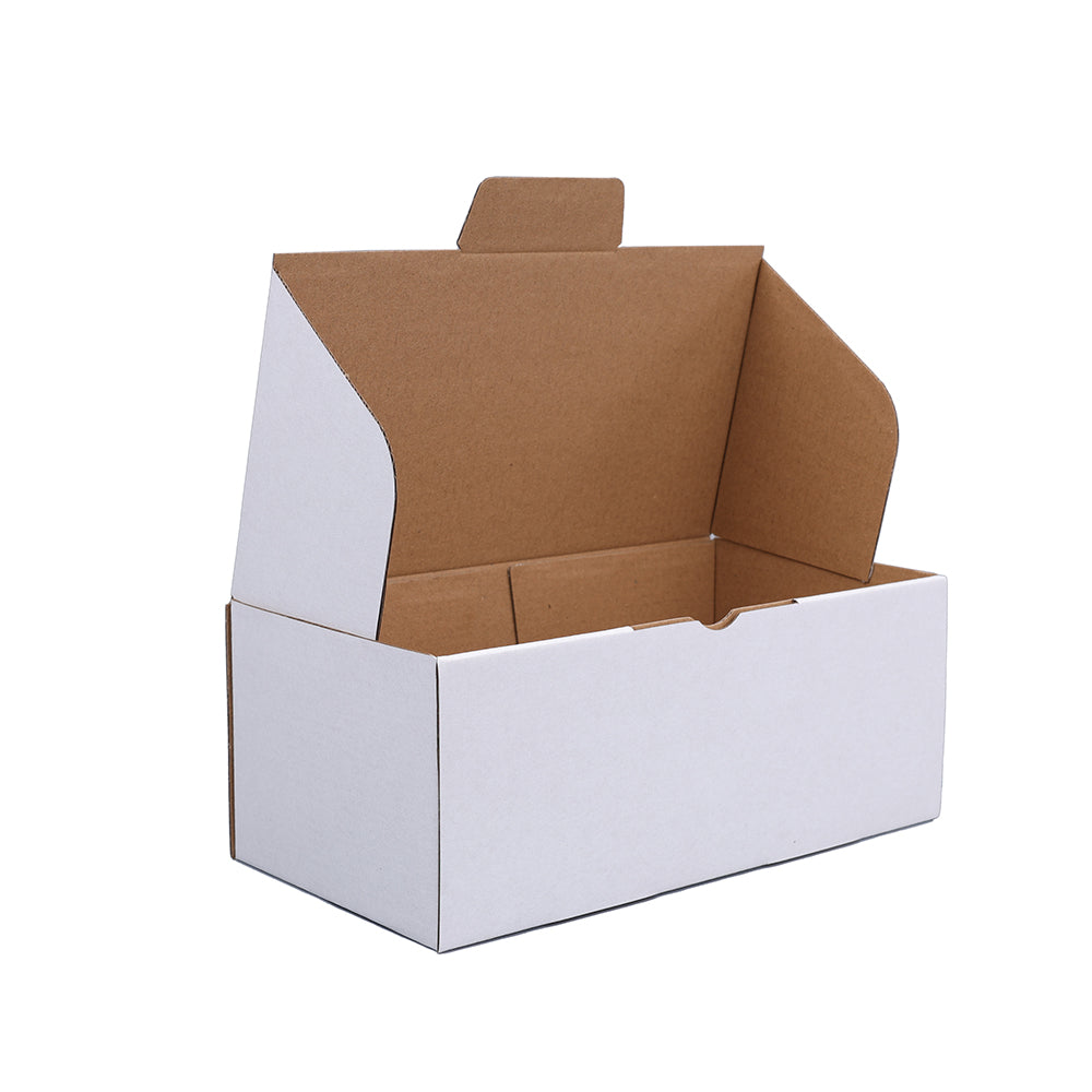 240 x 125 x 95mm Die cut White Mailing Box B152