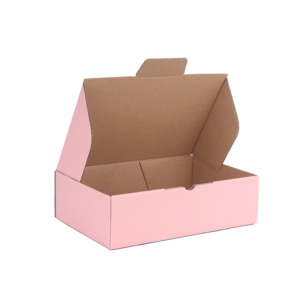210 x 140 x 60mm Die cut Rose Pink Mailing Box B322