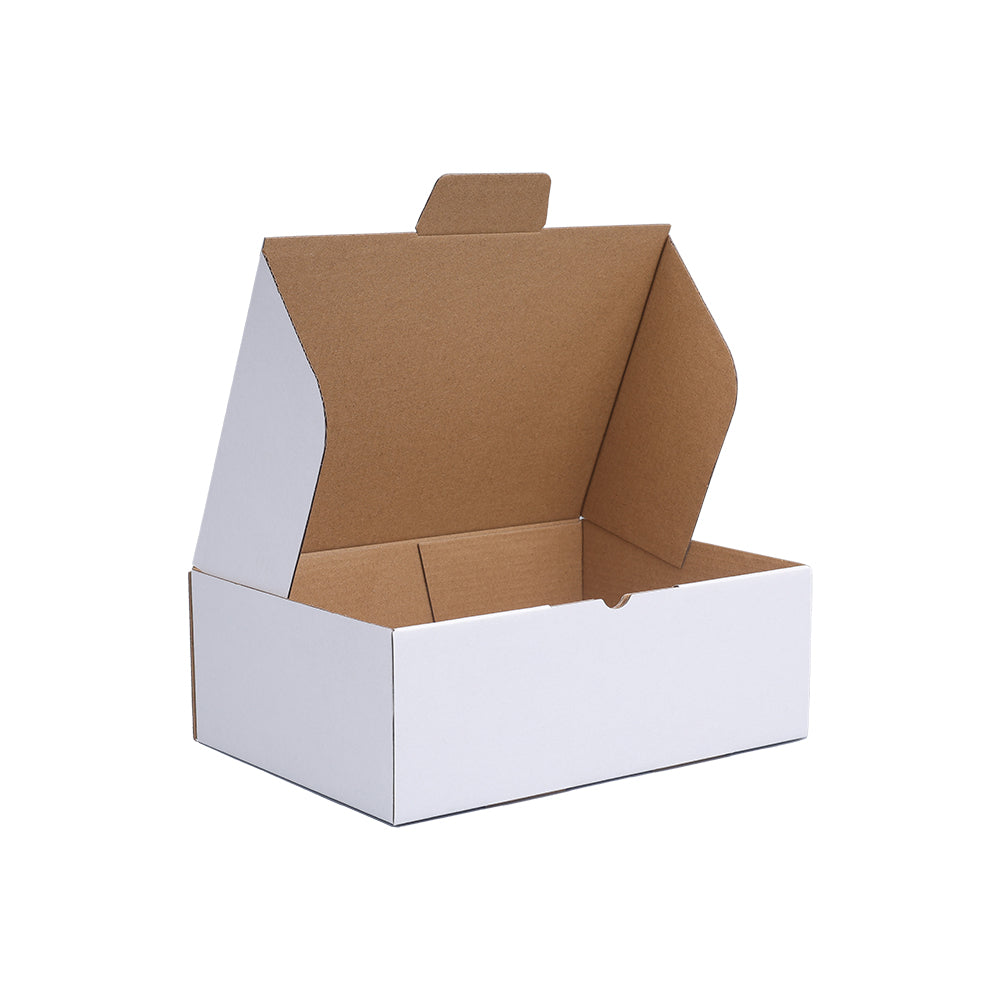 220 x 160 x 77mm A5 Die cut White Mailing Box B38