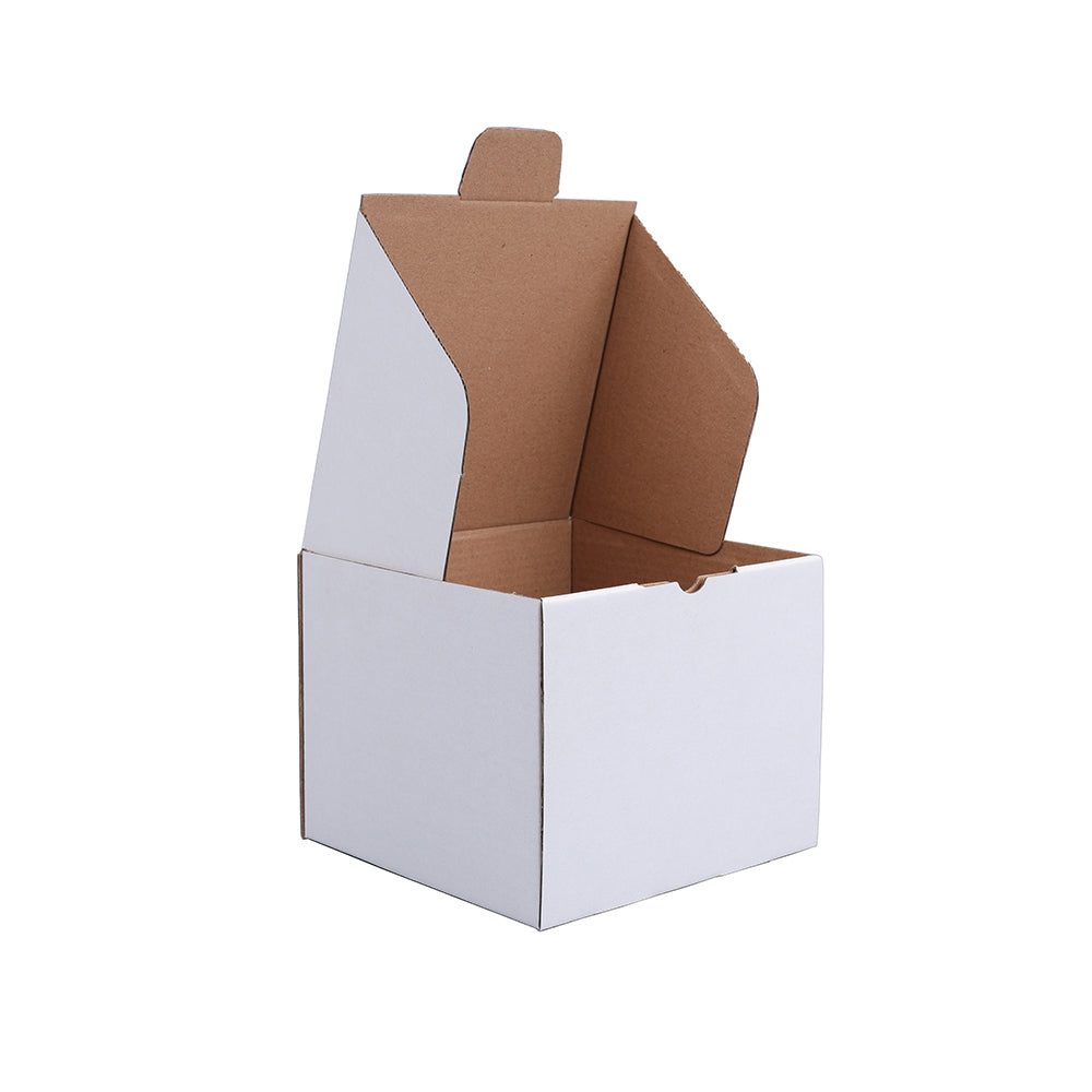 Die cut Mailing Box 140 x 140 x 115mm White B112
