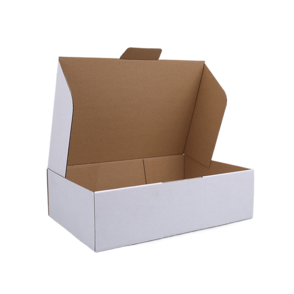 310 x 210 x 90mm A4 Die cut White Mailing Box B224