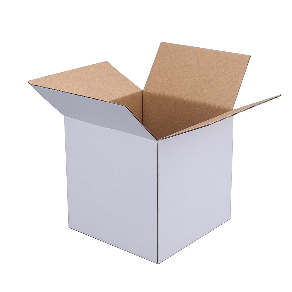 100pcs 150 x 150 x 150mm Regular Mailing Box White B6