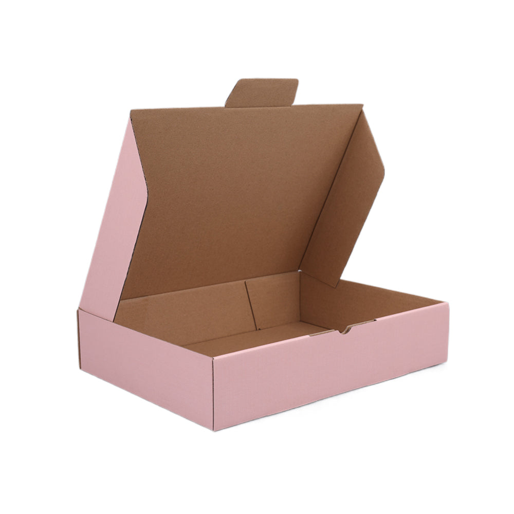 270 x 200 x 55mm Die cut Rose Pink Mailing Box B376