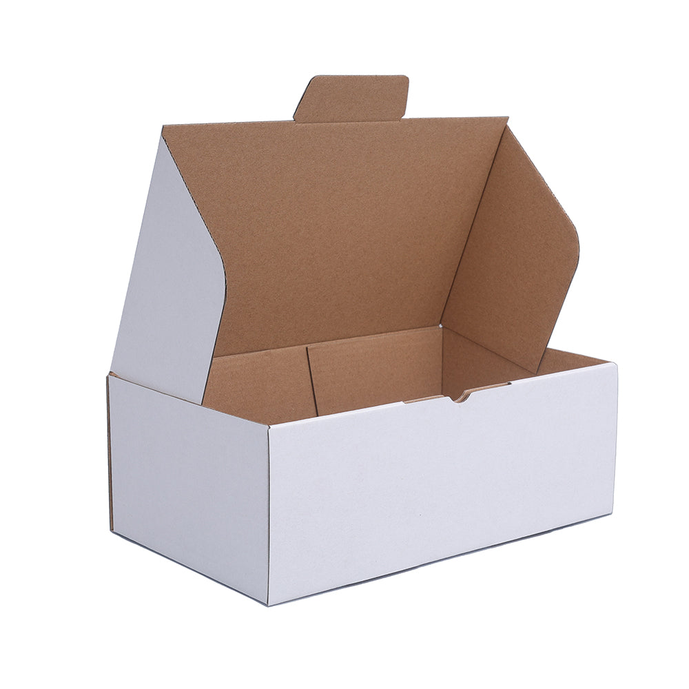 250 x 100 x 60mm Die cut White Mailing Box B251