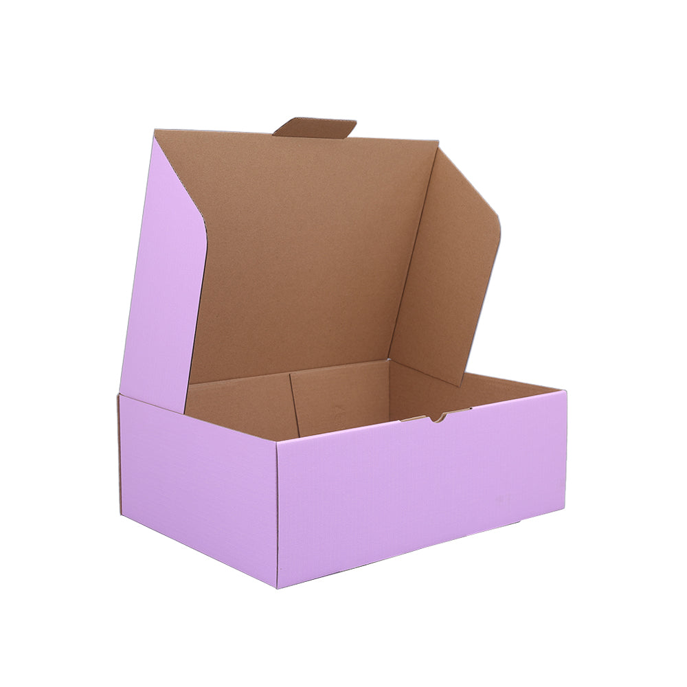 310 x 230 x 105mm A4 Die cut Lavender Mailing Box B387