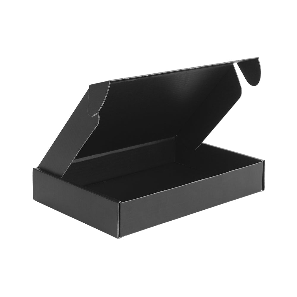 220 x 145 x 35mm Premium Tuck Full Black Mailing Box B192