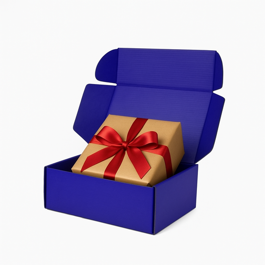 220 x 160 x 77mm A5 Premium Tuck Full Indigo Blue Mailing Box B365