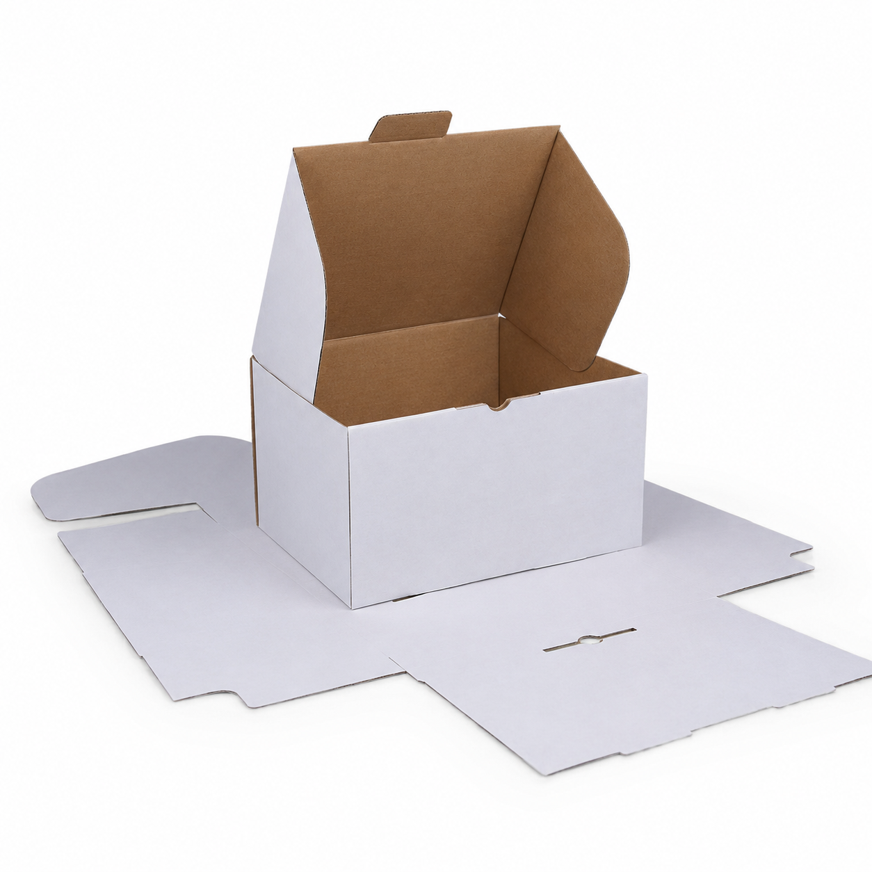 230 x 200 x 145m Diecut White Mailing Box B541