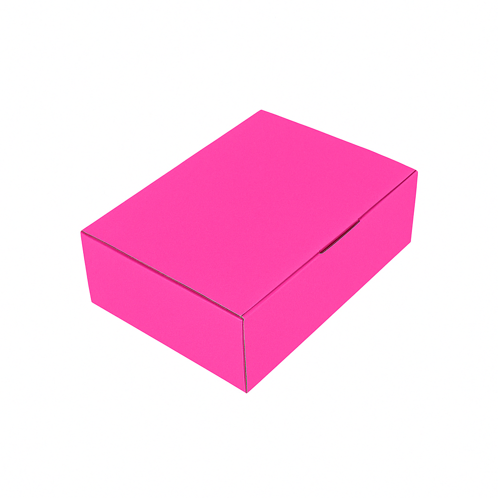 270 x 160 x 120mm Diecut Hot Pink Shipping Box B165