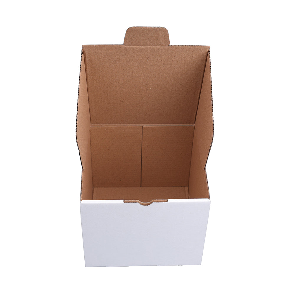 Die cut Mailing Box 140 x 140 x 115mm White B112