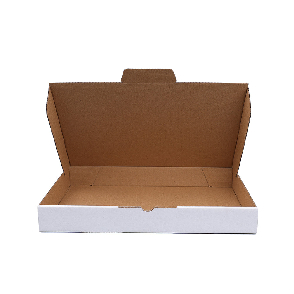 255 x 168 x 30mm Die cut White Mailing Box B132