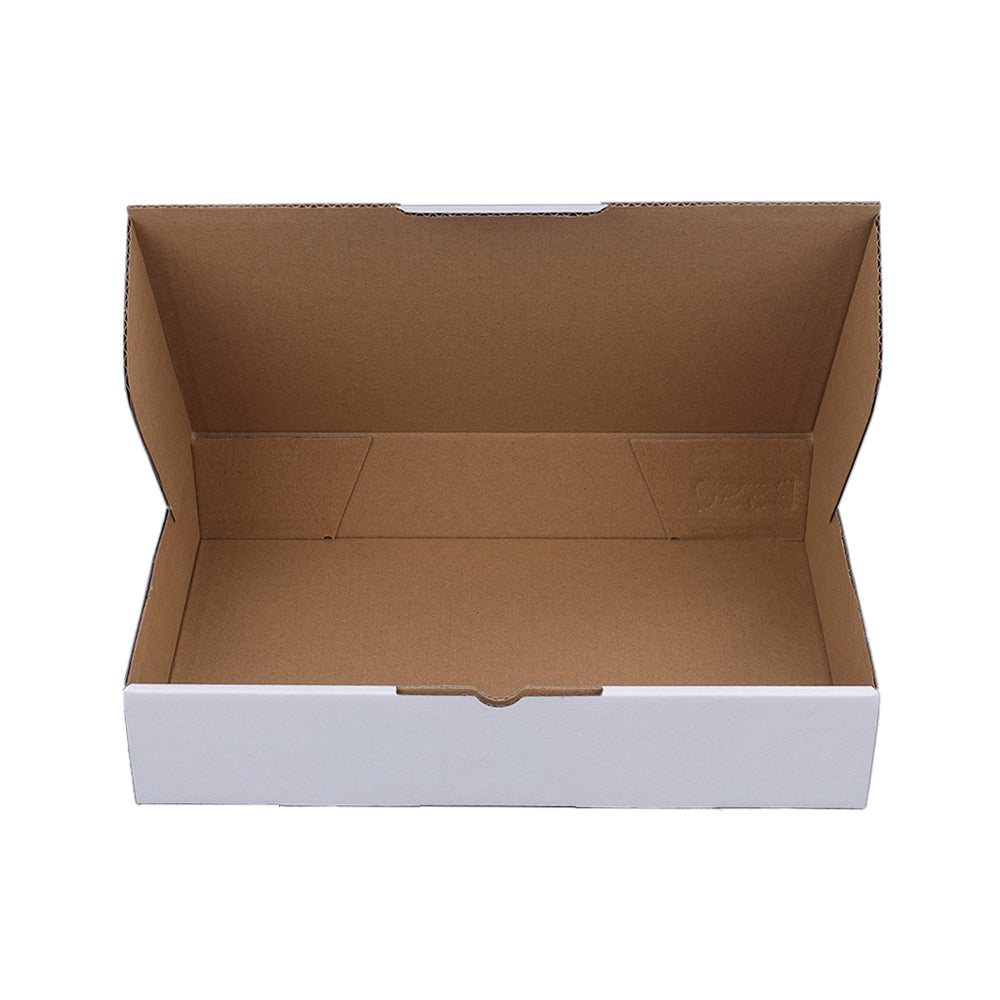 250 x 158 x 50mm Die cut White Mailing Box B226