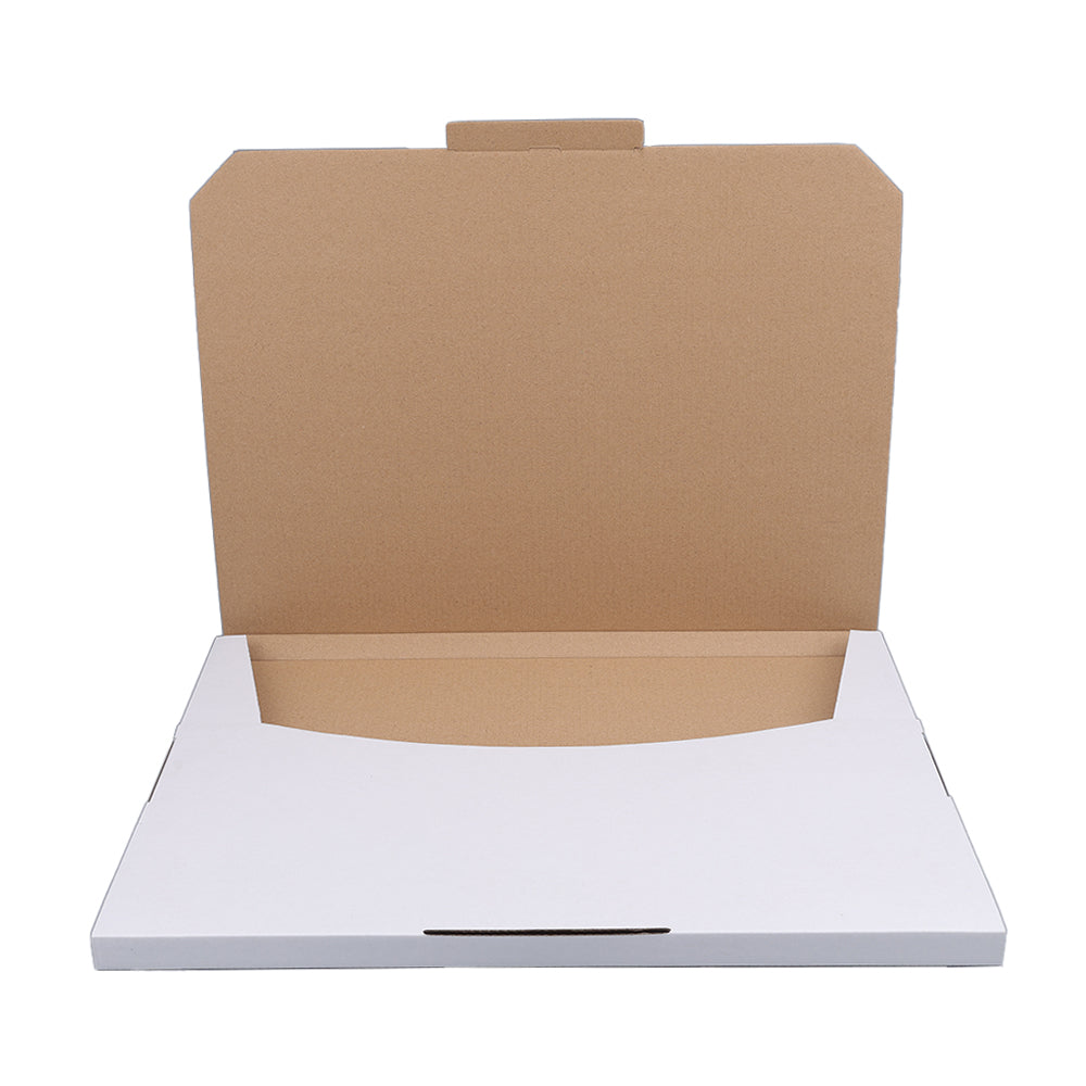 350 x 250 x 15mm B4 Superflat White Mailing Box B9