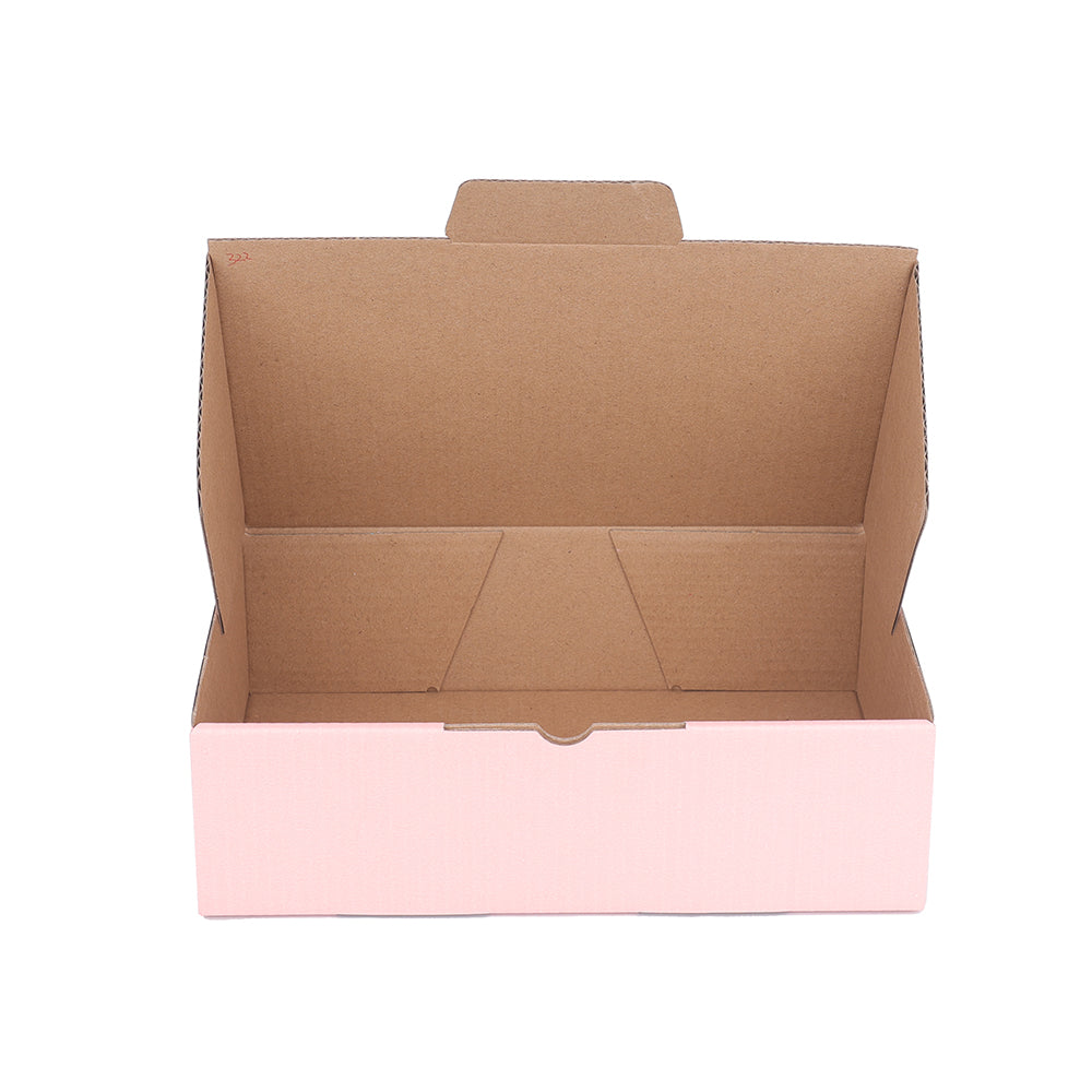 210 x 140 x 60mm Die cut Rose Pink Mailing Box B322