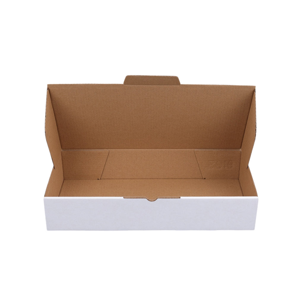 295 x 145 x 55mm Die cut White Mailing Box B182
