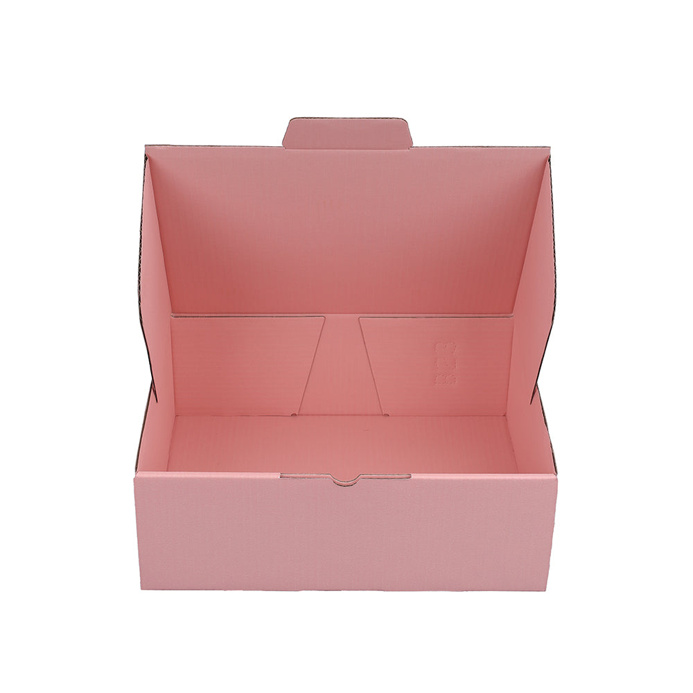 220 x 160 x 77mm A5 Die cut Full Rose Pink Mailing Box B23