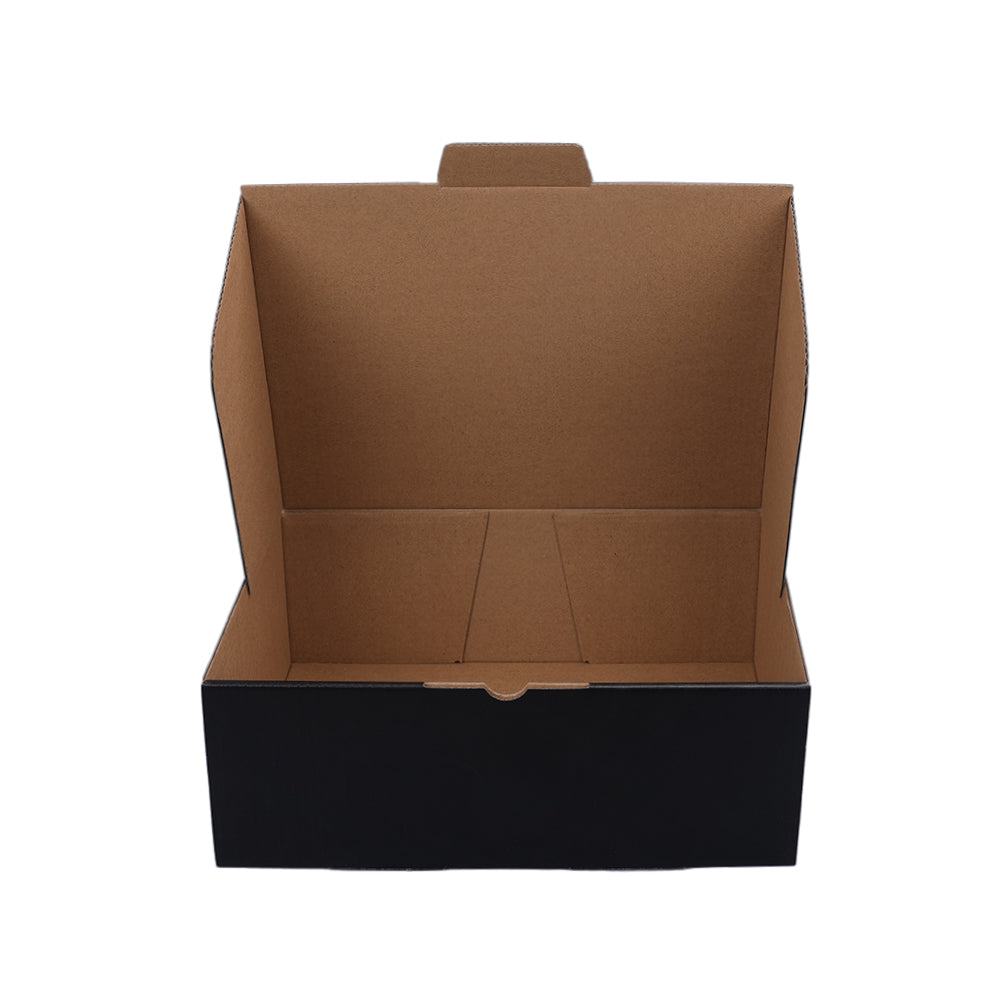 270 x 200 x 95mm Die cut Black Mailing Box B162